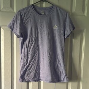 Adidas Lavender Golf Tee with White Logo